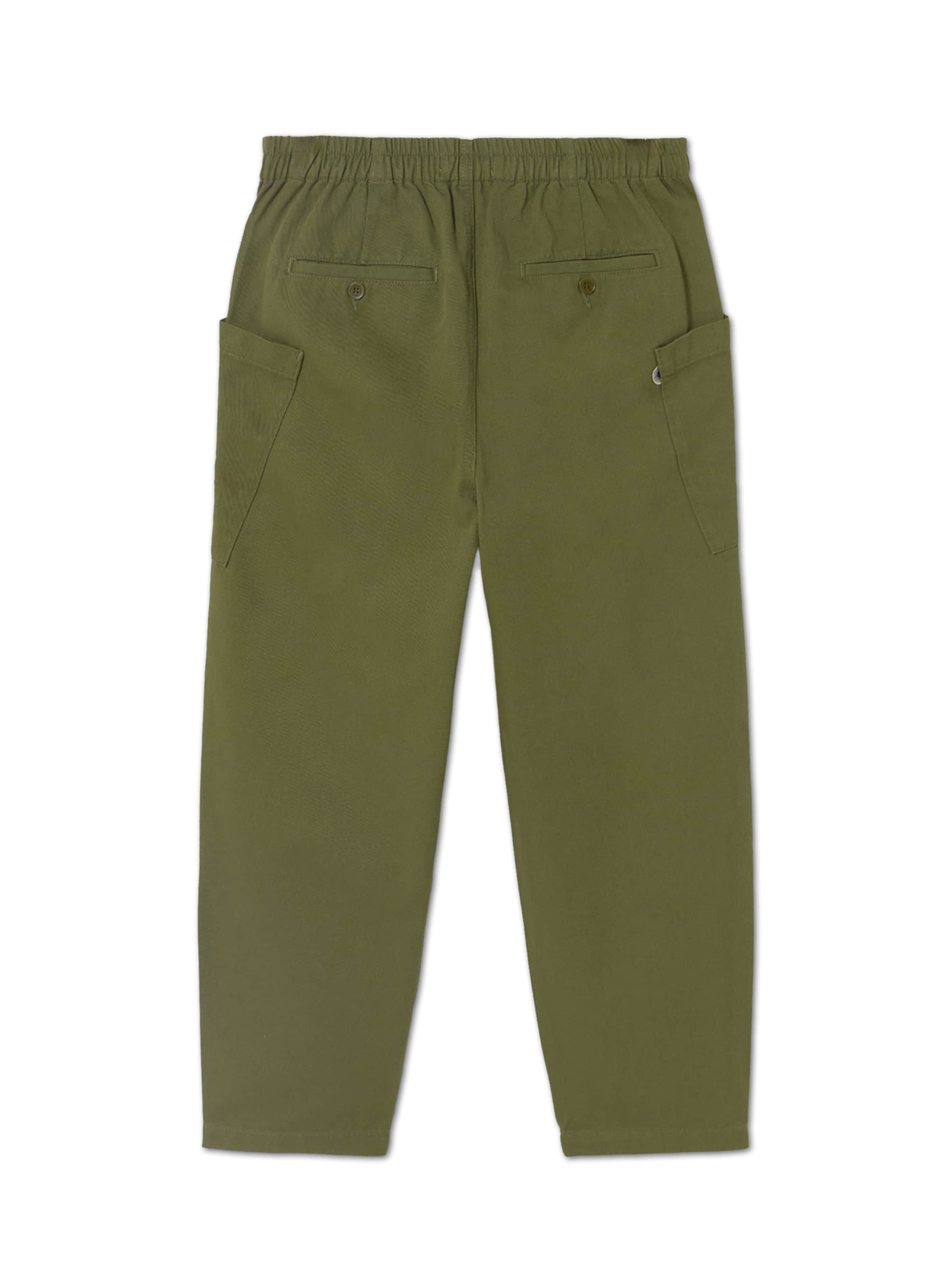 Thinking MU Loosefit Hosen ' MAX ' in Grün: Vorderseite