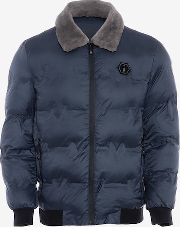 Mozzaar Winter Jacket in Grey: front