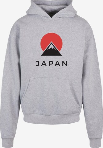 Merchcode Sweatshirt 'Japan' in Grijs: voorkant