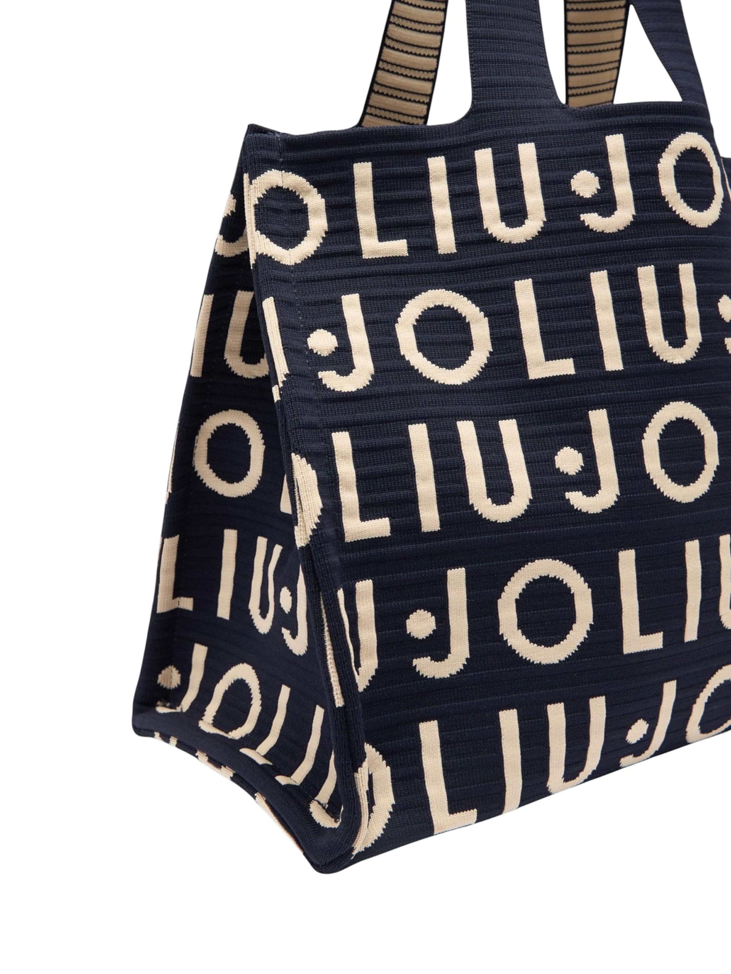 Liu Jo - Bolso de hombro 'L TOTE KNITTED LOGO 2A6026 M0300' en negro