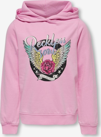 KIDS ONLY Sweatshirt 'LUCINDA' in Pink: predná strana