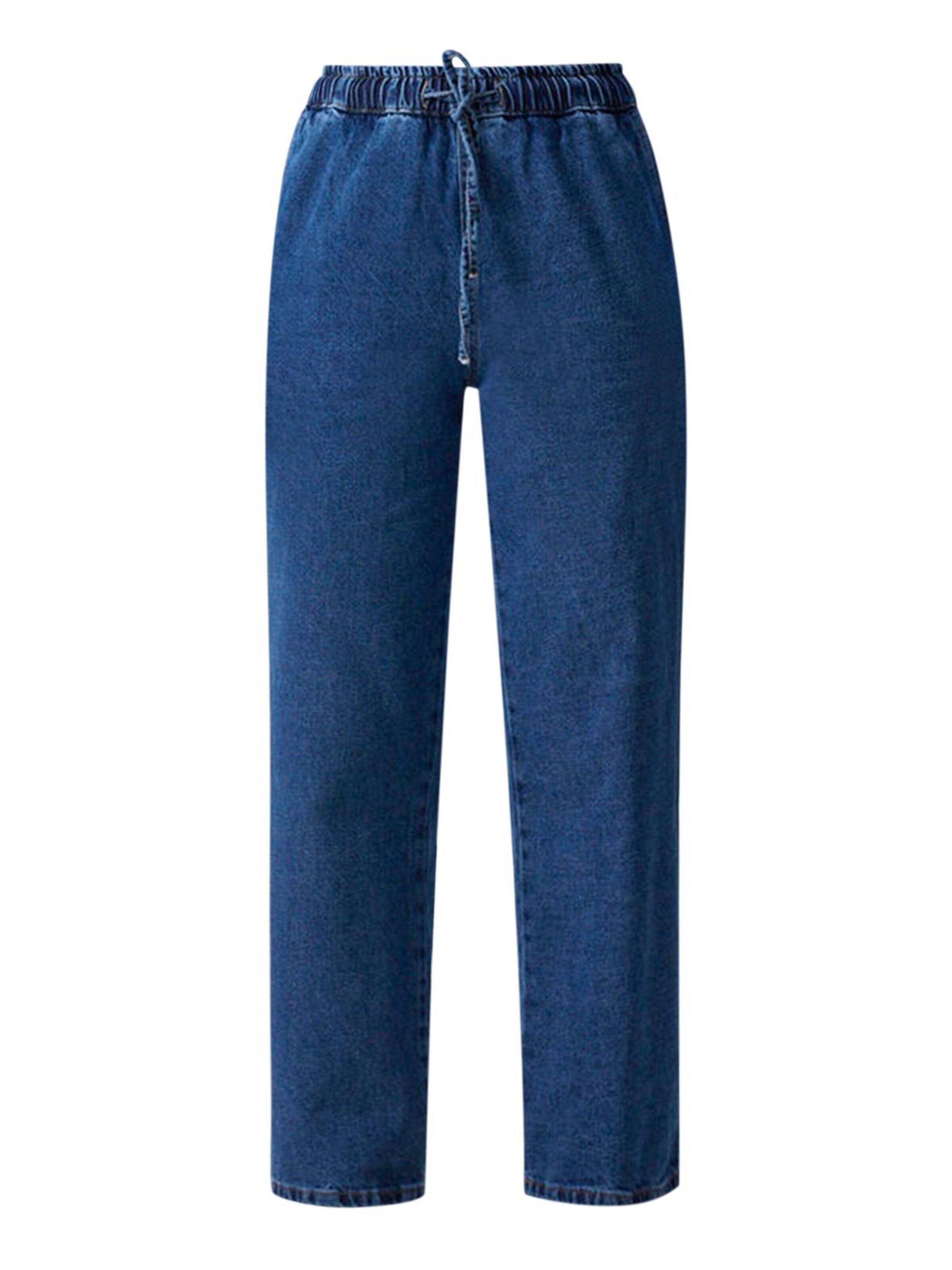 Touche Prive Regular Broek in Blauw: voorkant