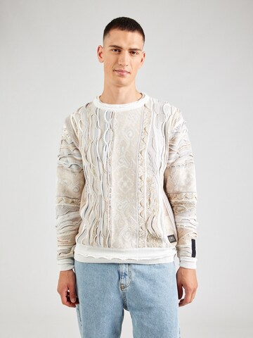 Pull-over 'Dimani' Carlo Colucci en beige : devant