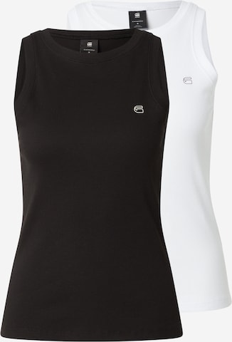 G-STAR Top in Schwarz: Vorderseite