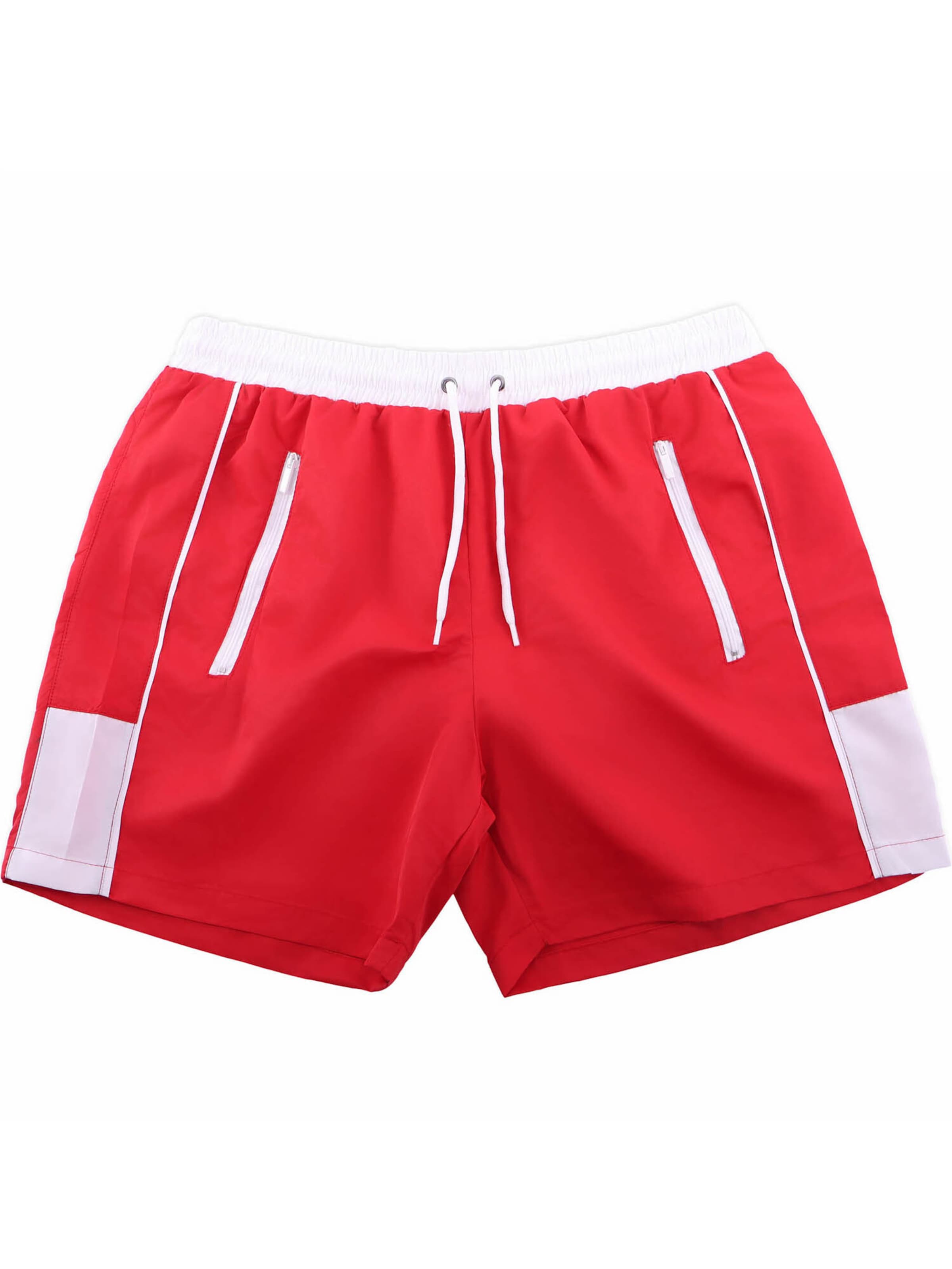 Reslad Board Shorts 'RS5015' in Red: front