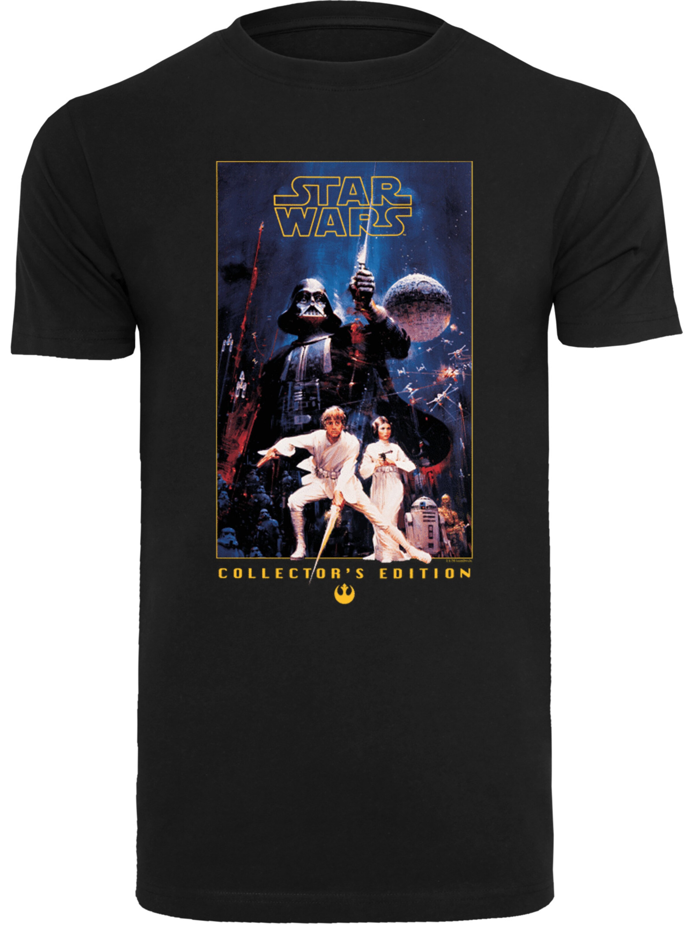 F4NT4STIC Shirt 'Star Wars Collector's Edition' in Black: front