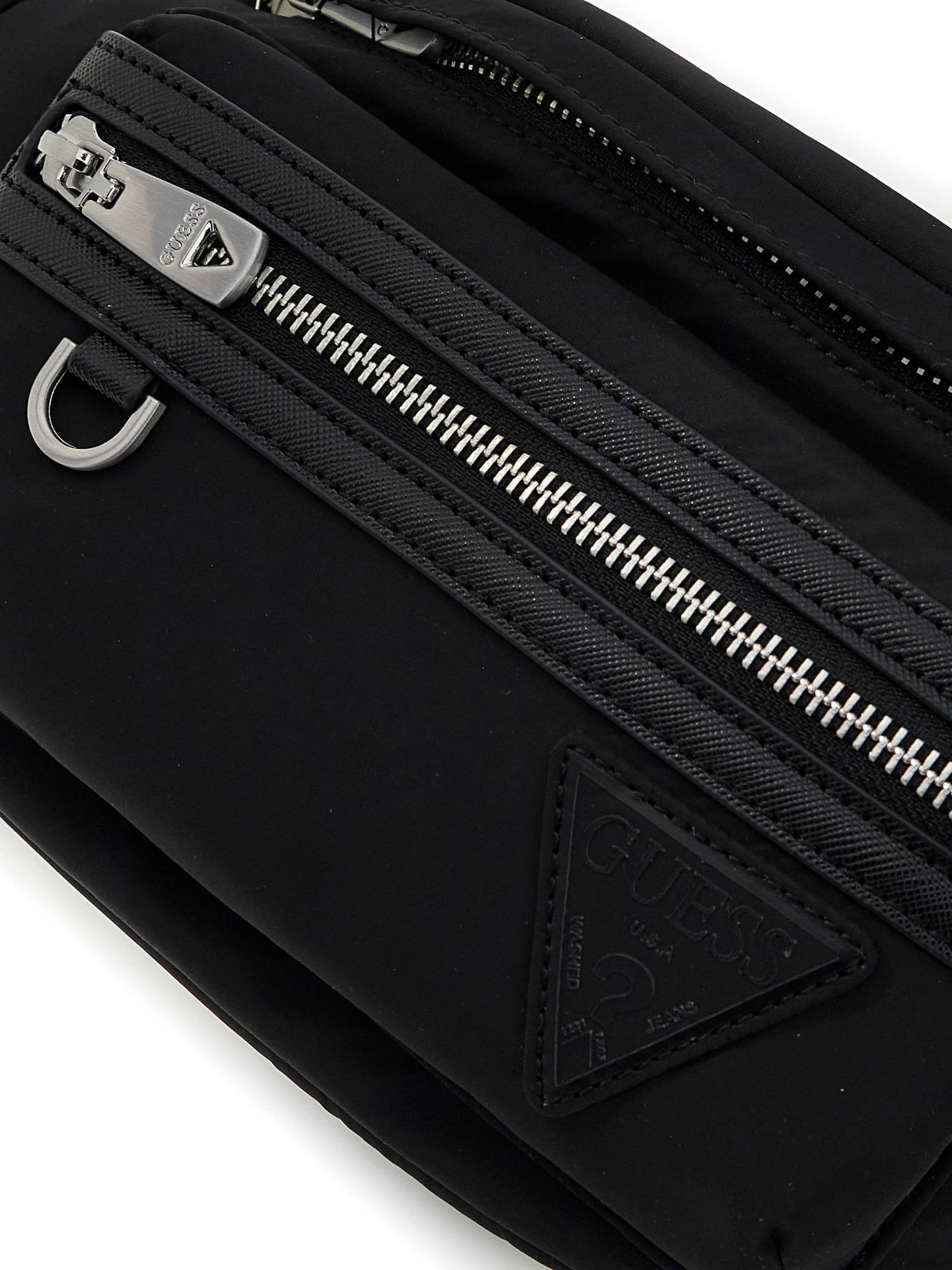 GUESS Torbica za okrog pasu 'BERLIN' | črna barva