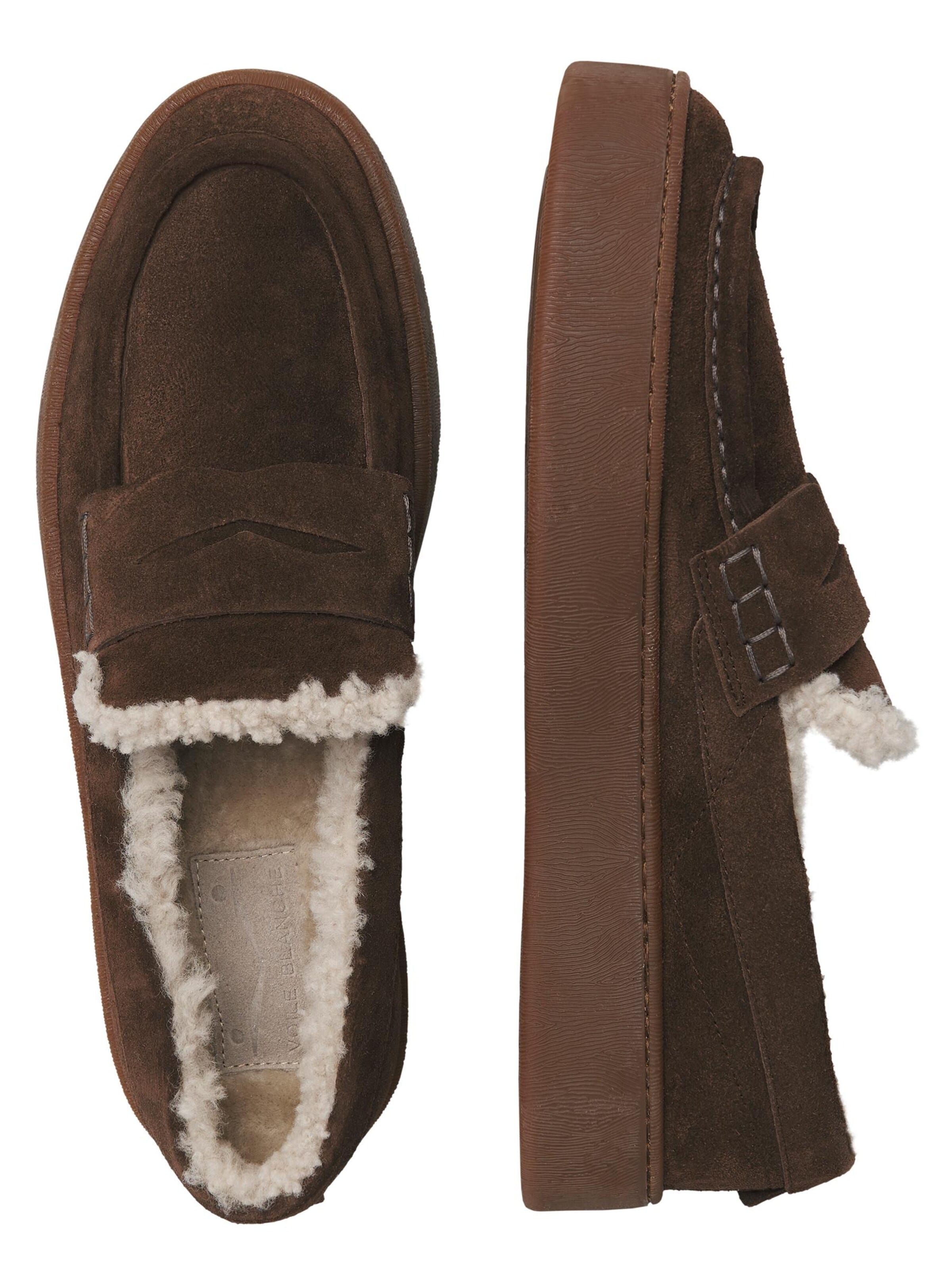 Voile blanche Mokassin 'MIND MOK FUR M'‌‌‌‌‌‌‌‌‌ in Braun