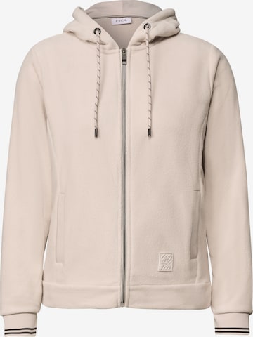 CECIL Fleecejacka i beige: framsida