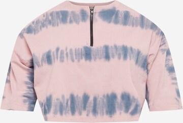 Public Desire Curve Shirt in Roze: voorkant