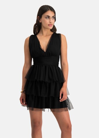 Nicowa Cocktail Dress in Black: front