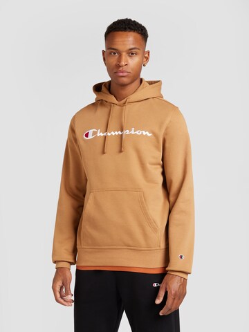 Champion Authentic Athletic Apparel Μπλούζα φούτερ σε καφέ: μπροστά