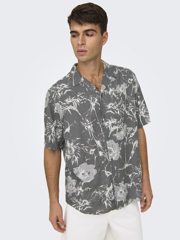 Only & Sons Regular Fit Hemd 'BUD' in Grün