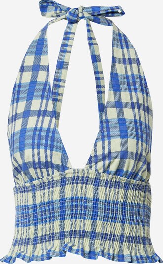 Motel Top 'Naoki' in royalblau / hellblau / pastellgrün, Produktansicht