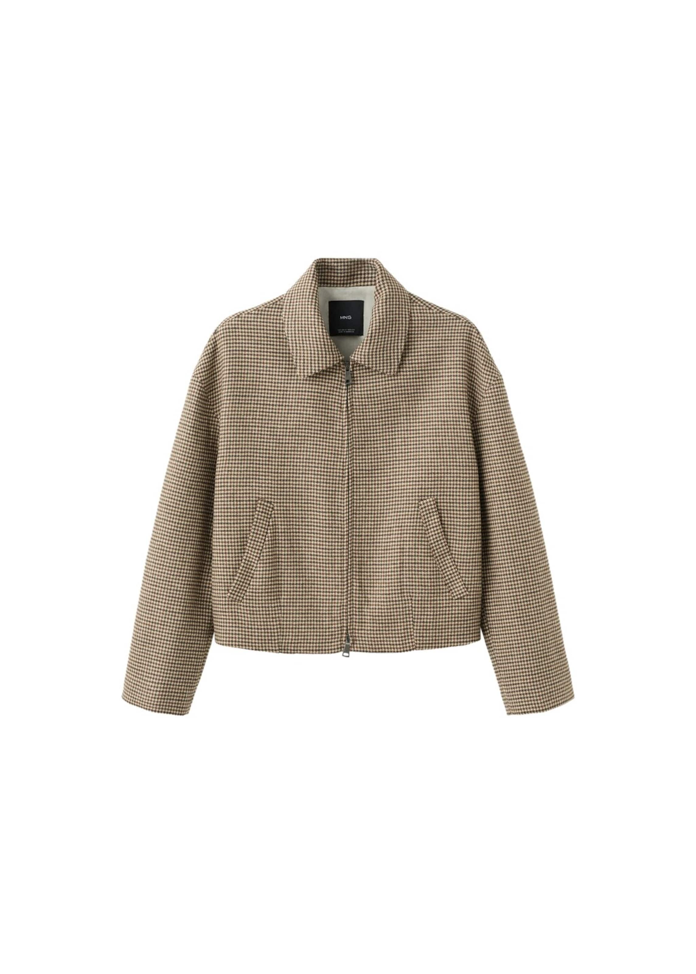 MANGO Jacke 'Gina' in creme / schoko / mokka, Produktansicht