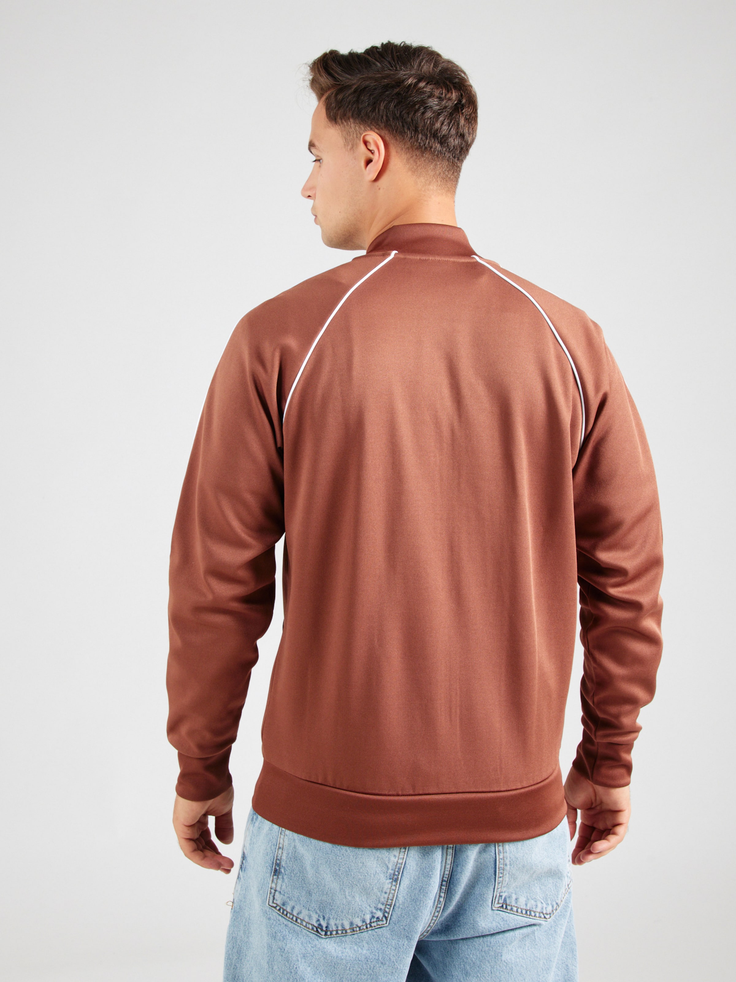 Veste de survetement Adicolor Classics SST ADIDAS ORIGINALS en Marron ABOUT YOU