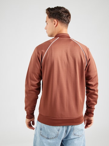 Veste de survêtement 'Adicolor Classics SST' ADIDAS ORIGINALS en marron