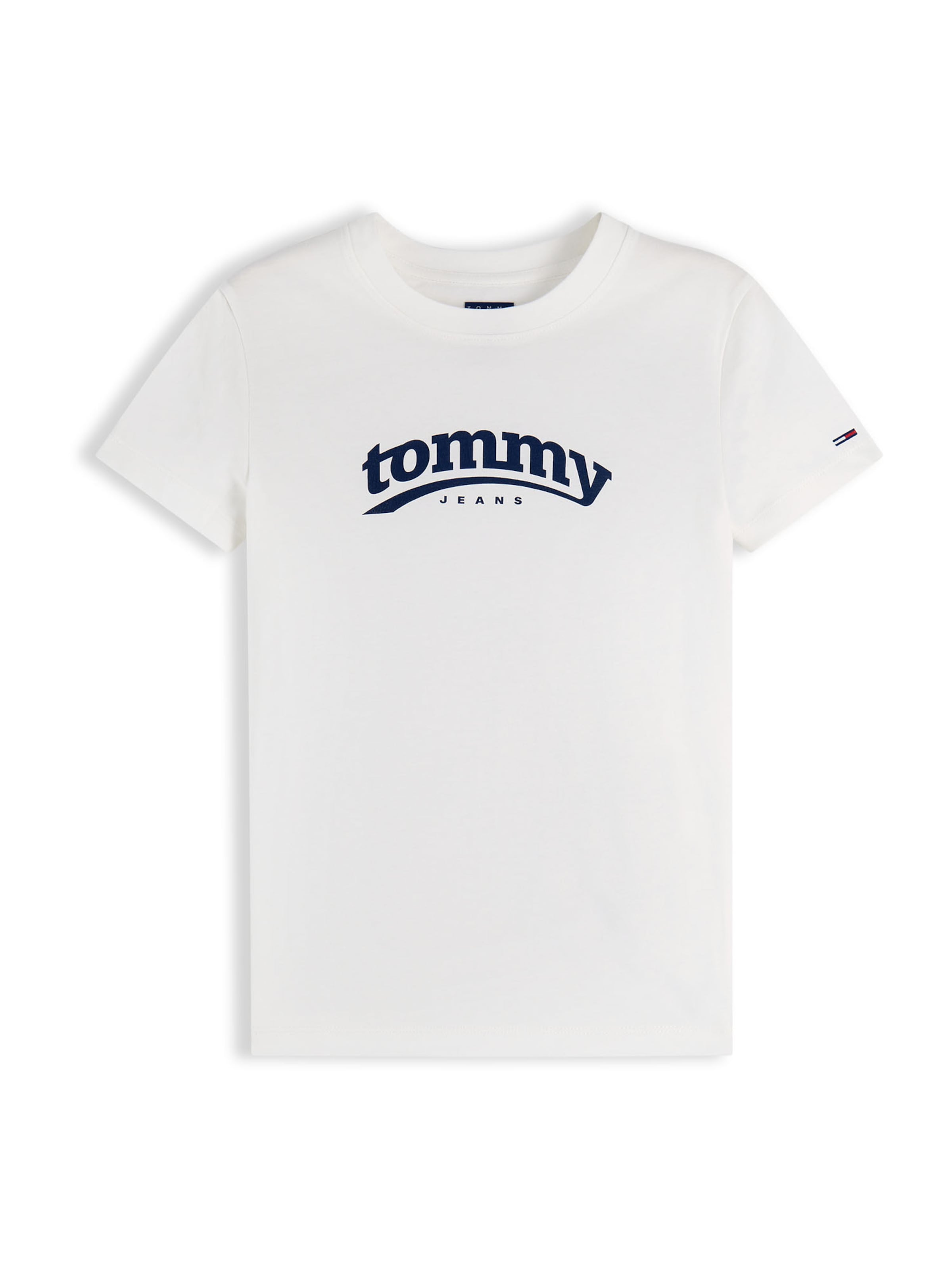Tommy Jeans Μπλουζάκι 'ESS' σε λευκό: μπροστά