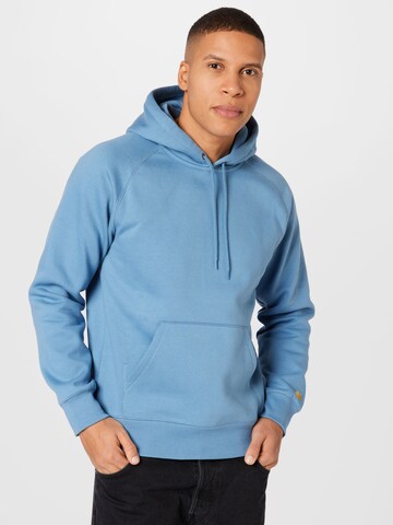 Carhartt WIP Sweatshirt 'Chase' in Blue: front