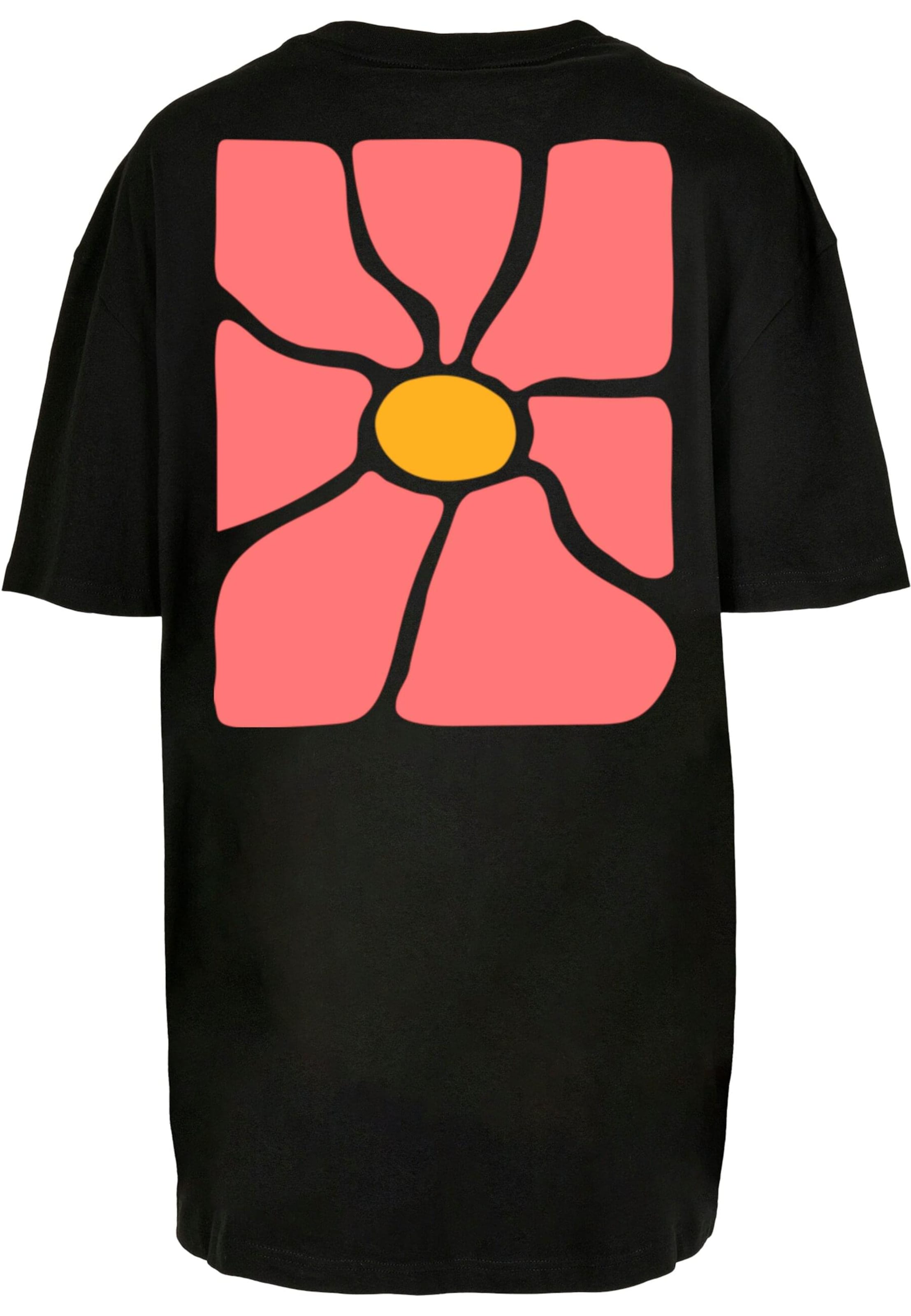 Merchcode Shirt 'Flower Art' in Black