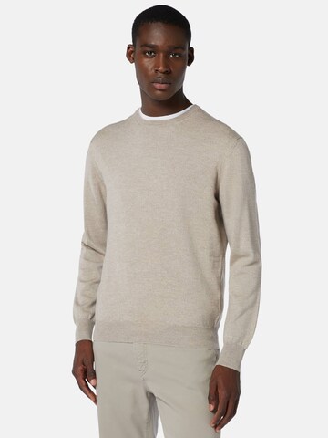 Pull-over Boggi Milano en beige : devant