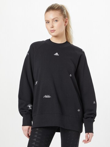 Sweat de sport 'With Healing Crystal-Inspired Graphics' ADIDAS SPORTSWEAR en noir : devant