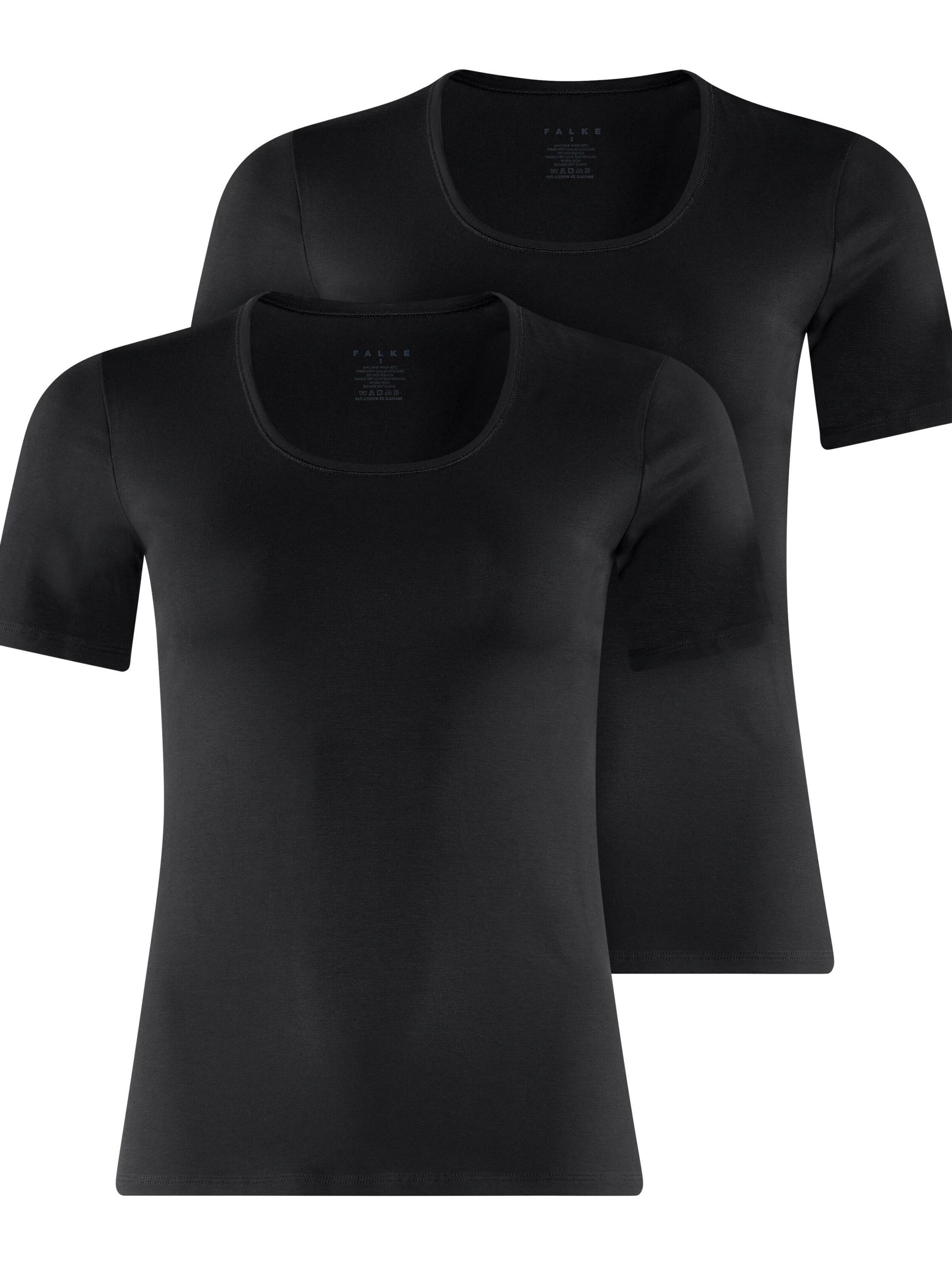 FALKE Undershirt '2-Pack' in Black
