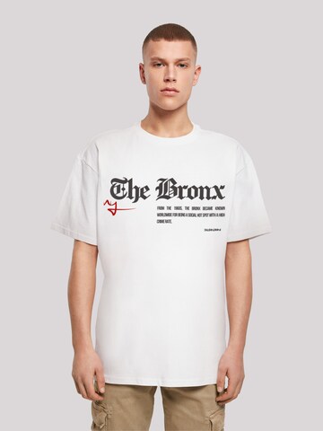 T-Shirt 'Animal Galore' F4NT4STIC en blanc : devant