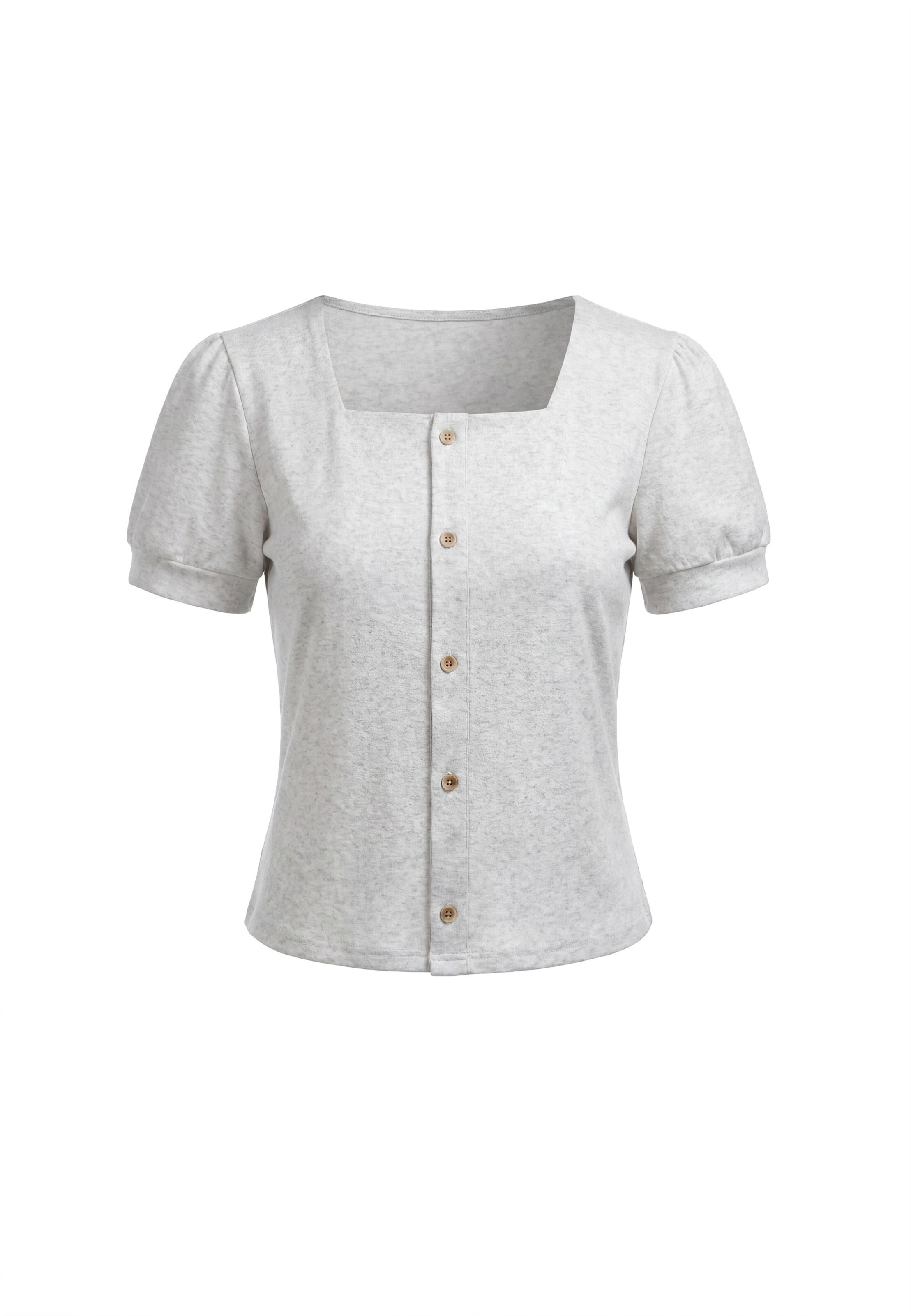 usha BLACK LABEL Blouse in Wit: voorkant