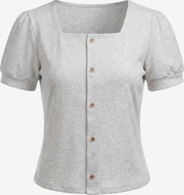usha BLACK LABEL Blouse in Wit: voorkant
