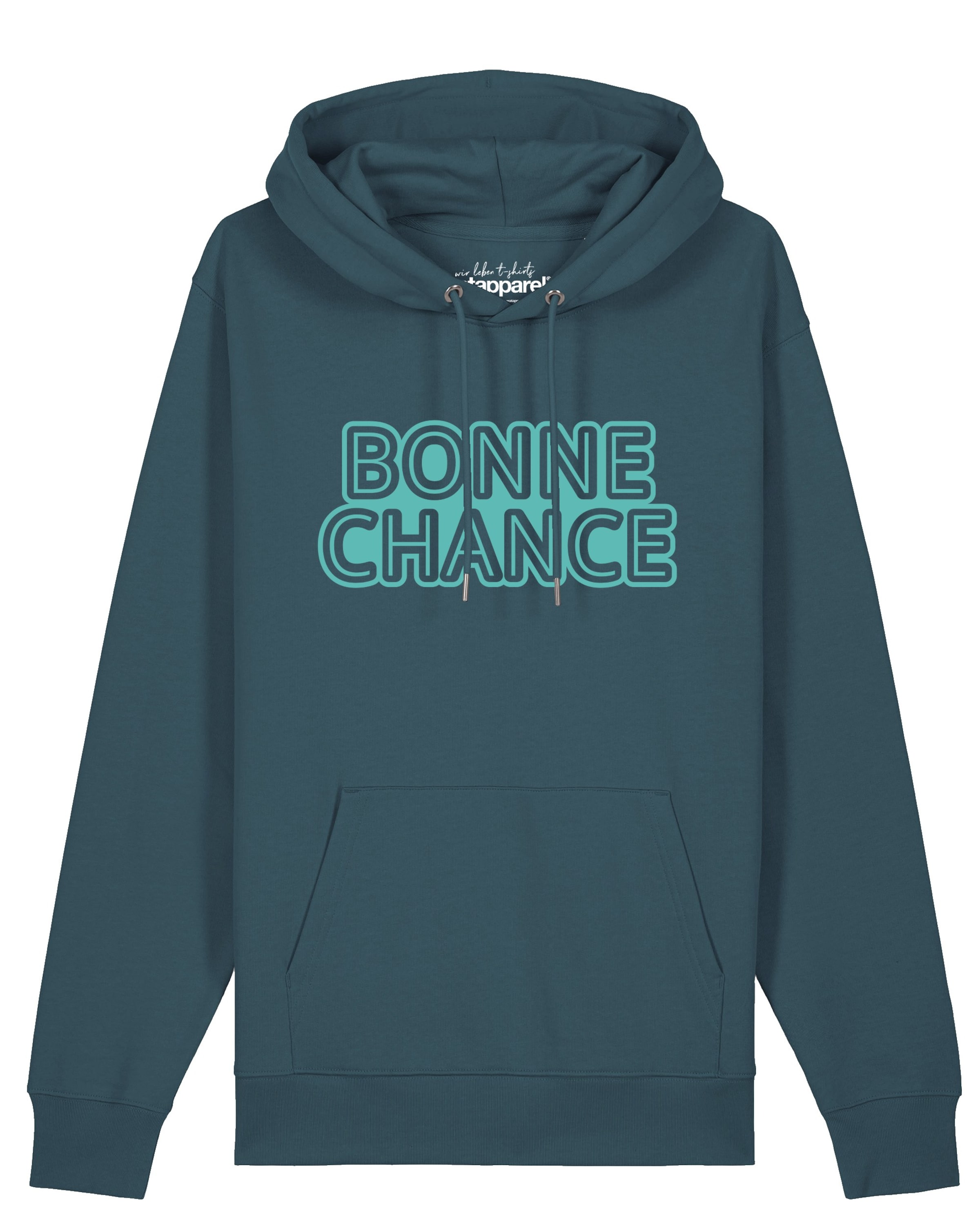 Sweat-shirt 'Bonne Chance' Watapparel en vert : devant