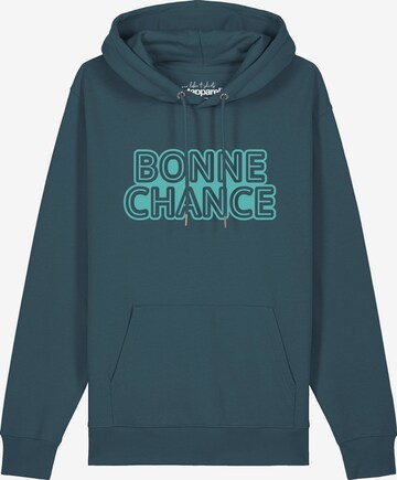 Sweat-shirt 'Bonne Chance' Watapparel en vert : devant