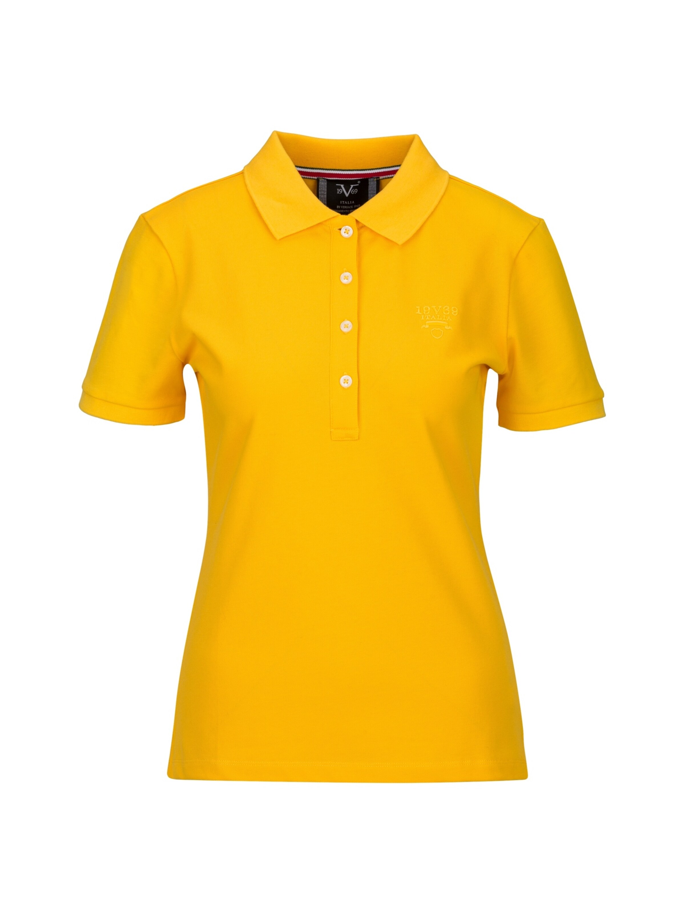 19V69 ITALIA Majica 'Bibi' | rumena barva: sprednja stran