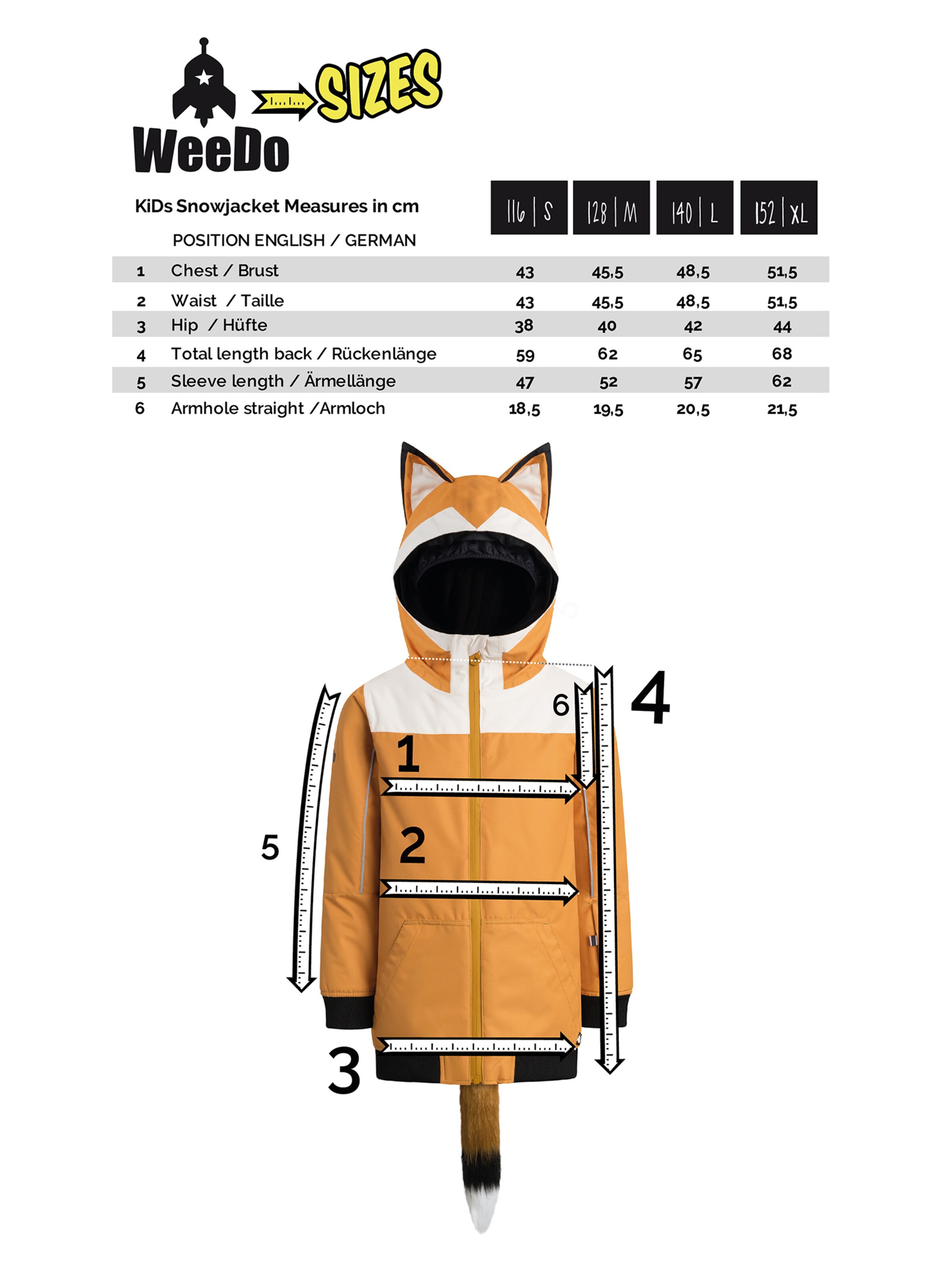 WeeDo Winter jacket 'Bunnydo Hase' in Pink