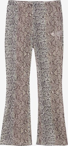 Pull&Bear Flared Trousers in Grey: front