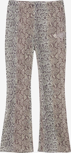 Pull&Bear Pantalon en beige / gris foncé / blanc, Vue avec produit