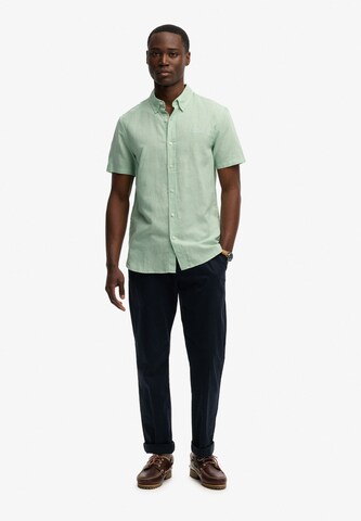 Superdry & Co Comfort Fit Hemd in Grün