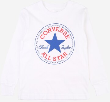 Tricou de la CONVERSE pe alb: față