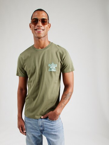 Lee Футболка в Зеленый: сзади