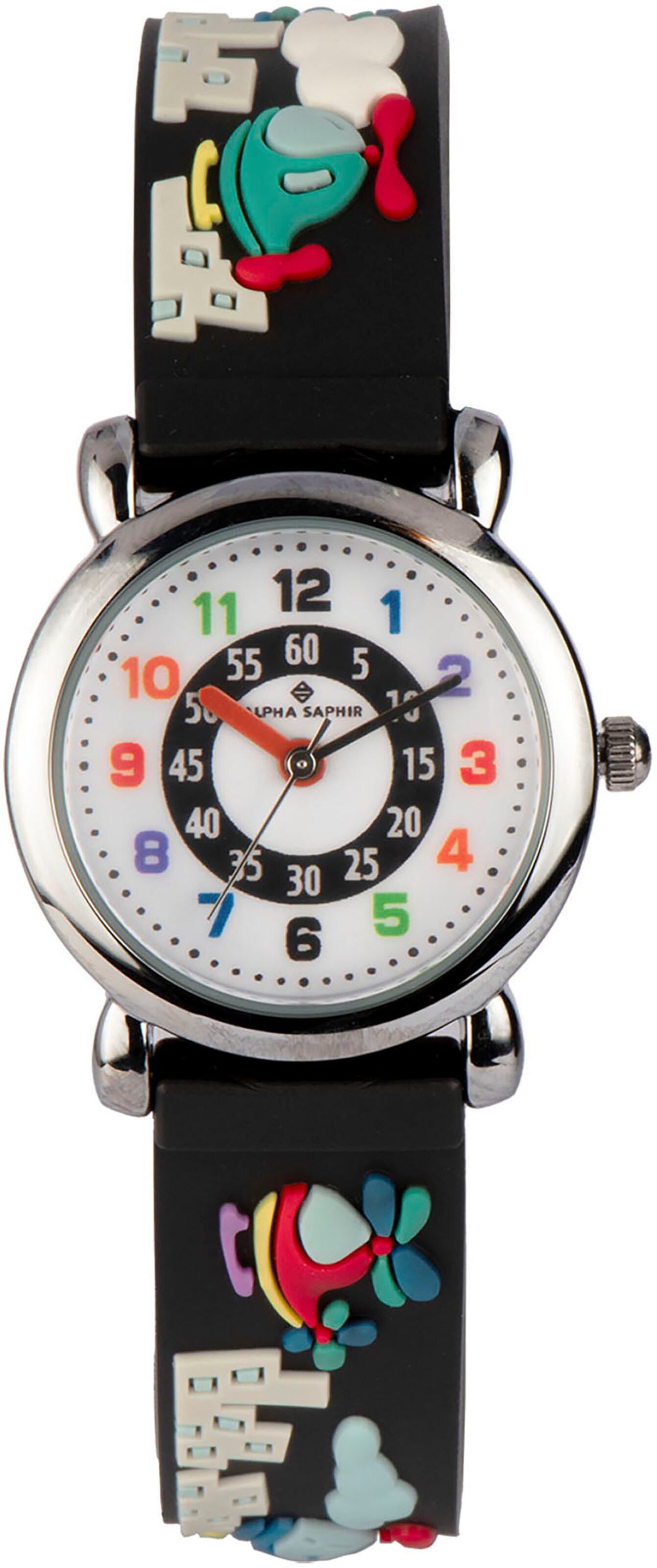 ALPHA SAPHIR Watch in Black: front