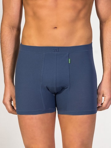 zd ZERO DEFECTS - Calzoncillo boxer 'Helios fly front boxer' en azul