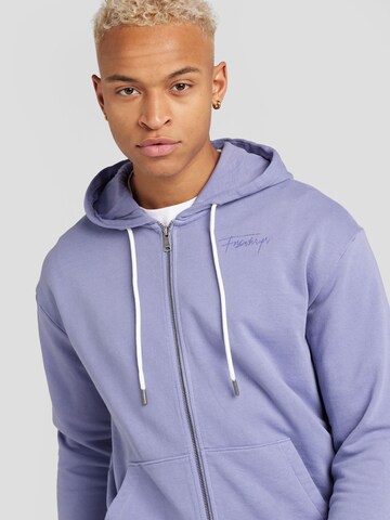 QS Zip-Up Hoodie in Purple