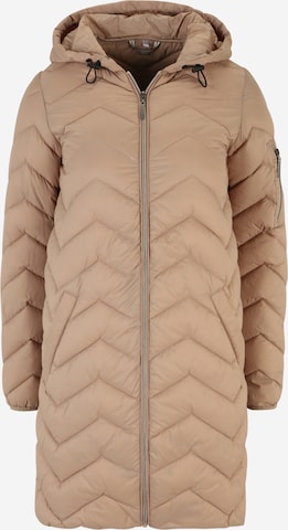 Fransa Between-Seasons Coat 'BAPADDING' in Beige: front