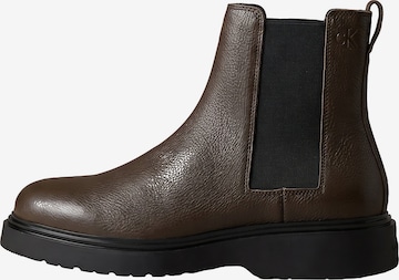 Chelsea Boots Calvin Klein en marron : devant