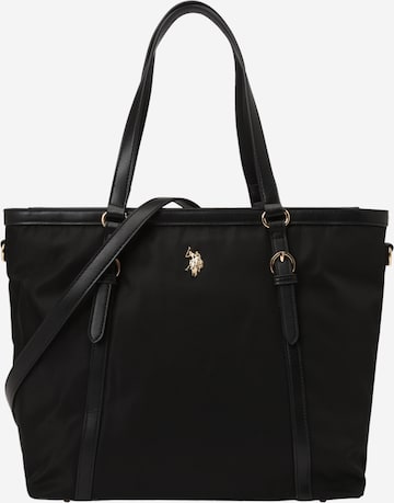 U.S. POLO ASSN. Ostoskassi 'Houston' värissä musta: etupuoli