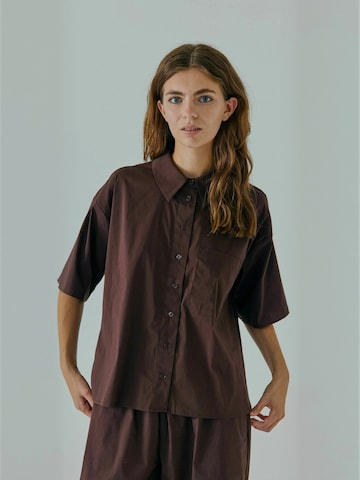 NORR Shirts ' Otilia ' i brun: forside
