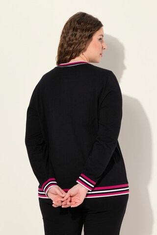 Ulla Popken Sweatjacke in Schwarz