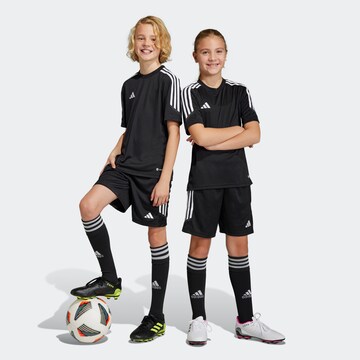 juoda ADIDAS PERFORMANCE Standartinis Sportinės kelnės 'Tiro 23 Club': priekis