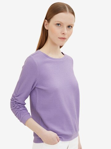 TOM TAILOR DENIM Sweater in Purple