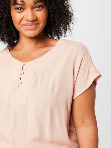 KAFFE CURVE Bluse 'Caya' in Pink